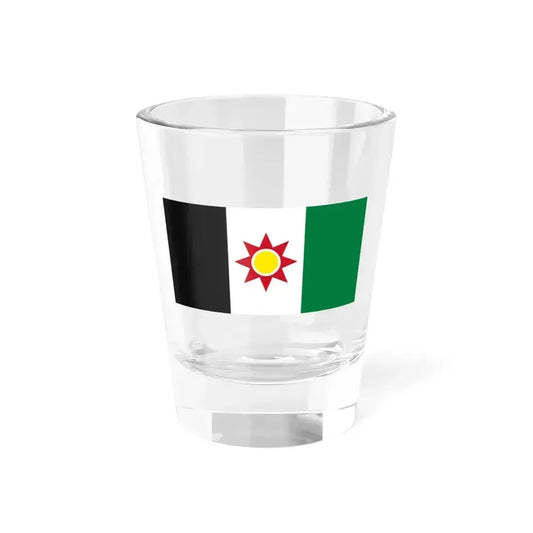 Flag of Iraq 1959-1963 (Iraq) Shot Glass 1.5oz 1.5oz - Go Mug Yourself