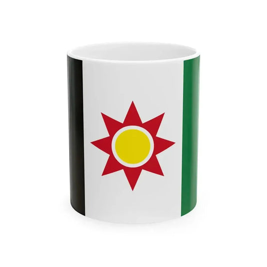 Flag of Iraq 1959-1963 (Iraq) White Coffee Mug 11oz - Go Mug Yourself