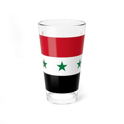 Flag of Iraq 1963-1991 (Iraq) Pint Glass 16oz 16oz - Go Mug Yourself