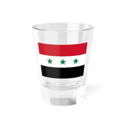 Flag of Iraq 1963-1991 (Iraq) Shot Glass 1.5oz 1.5oz - Go Mug Yourself