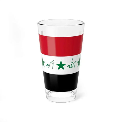 Flag of Iraq 1991-2004 Alternate (Iraq) Pint Glass 16oz 16oz - Go Mug Yourself
