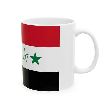 Flag of Iraq 1991-2004 Alternate (Iraq) White Coffee Mug - Go Mug Yourself