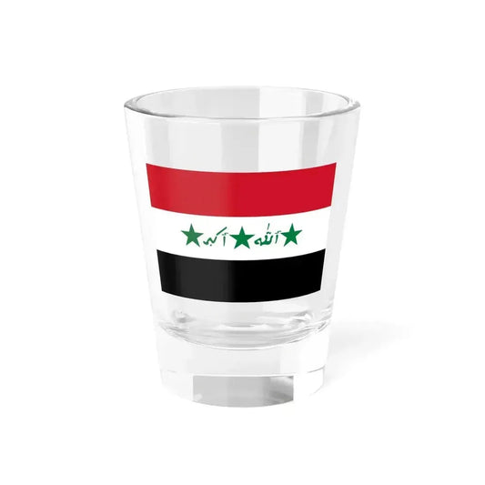 Flag of Iraq 1991-2004 (Iraq) Shot Glass 1.5oz 1.5oz - Go Mug Yourself