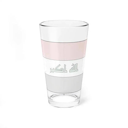Flag of Iraq construction sheet (Iraq) Pint Glass 16oz 16oz - Go Mug Yourself