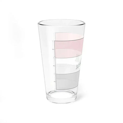 Flag of Iraq construction sheet (Iraq) Pint Glass 16oz - Go Mug Yourself