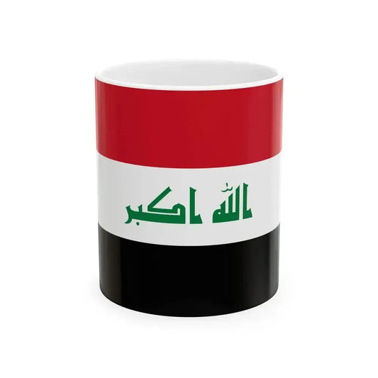 Flag of Iraq (Iraq) White Coffee Mug 11oz - Go Mug Yourself