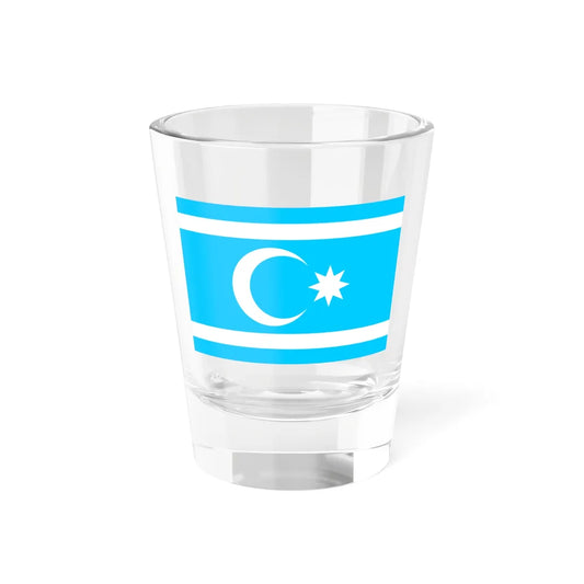 Flag of Iraqi Turkmans (Iraq) Shot Glass 1.5oz 1.5oz - Go Mug Yourself