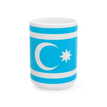 Flag of Iraqi Turkmans (Iraq) White Coffee Mug 15oz - Go Mug Yourself