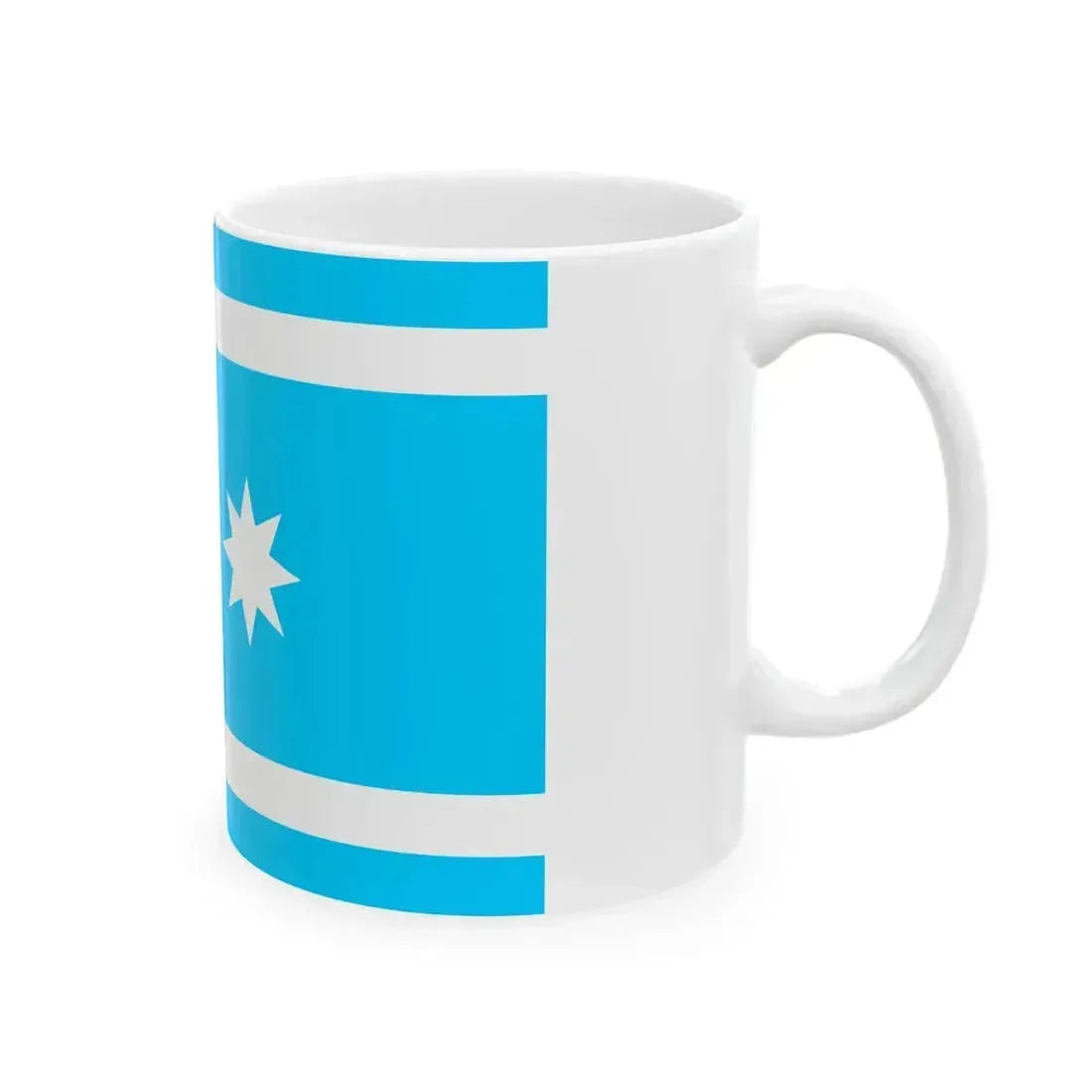 Flag of Iraqi Turkmans (Iraq) White Coffee Mug - Go Mug Yourself