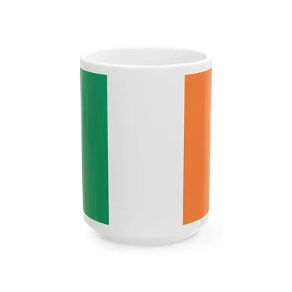 Flag of Ireland 3-2 (Ireland) White Coffee Mug 15oz - Go Mug Yourself