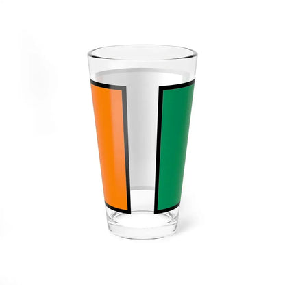Flag of Ireland bordered (Ireland) Pint Glass 16oz - Go Mug Yourself