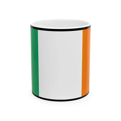 Flag of Ireland bordered (Ireland) White Coffee Mug 11oz - Go Mug Yourself