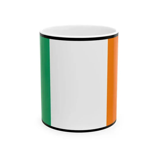 Flag of Ireland bordered (Ireland) White Coffee Mug 11oz - Go Mug Yourself