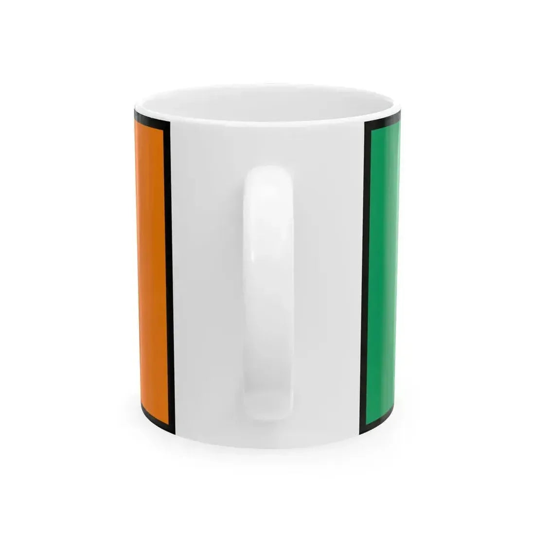 Flag of Ireland bordered (Ireland) White Coffee Mug - Go Mug Yourself