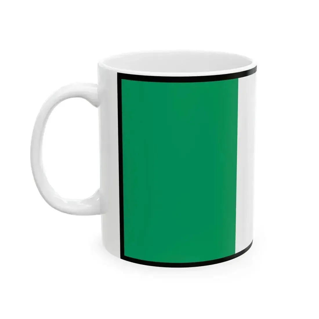 Flag of Ireland bordered (Ireland) White Coffee Mug - Go Mug Yourself