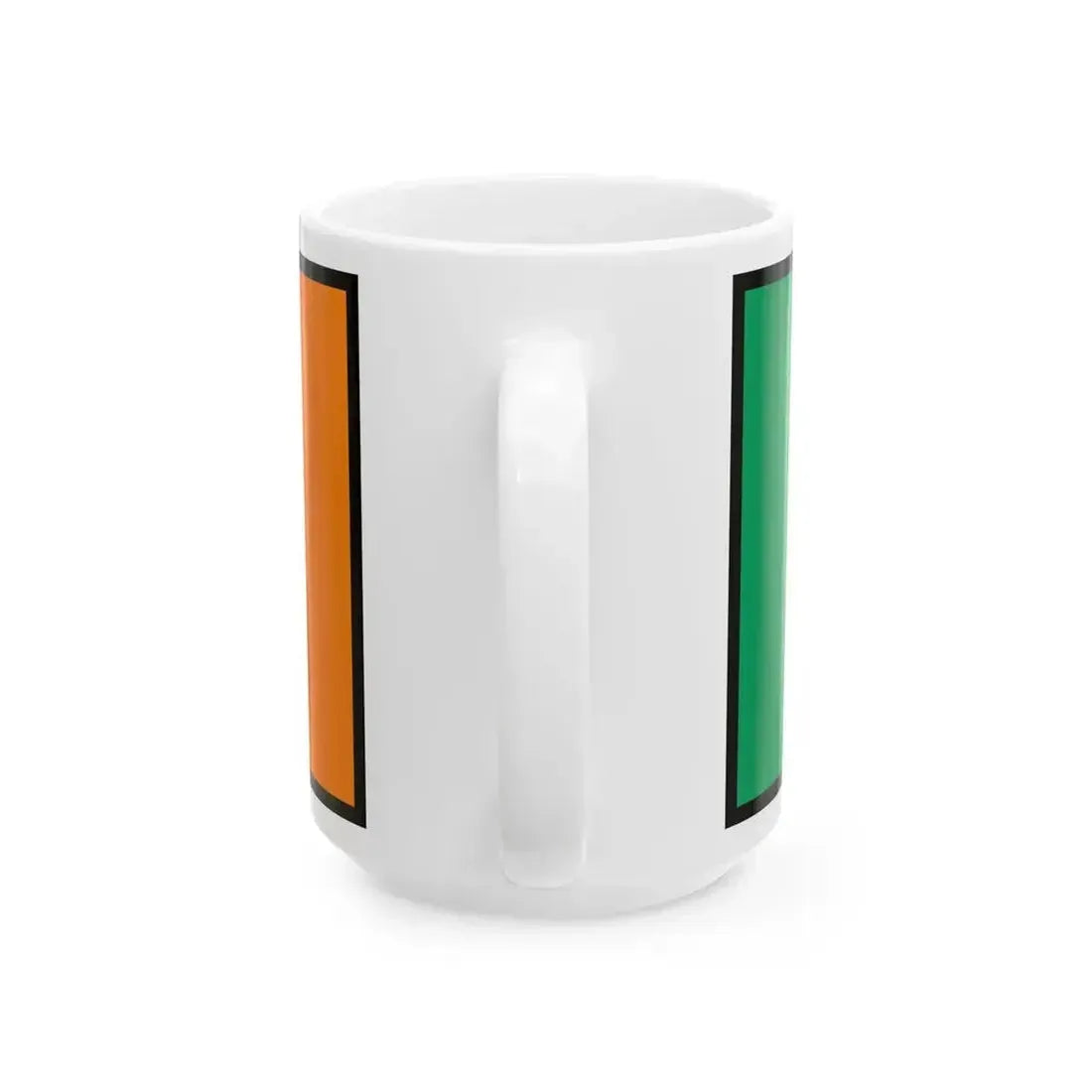 Flag of Ireland bordered (Ireland) White Coffee Mug - Go Mug Yourself