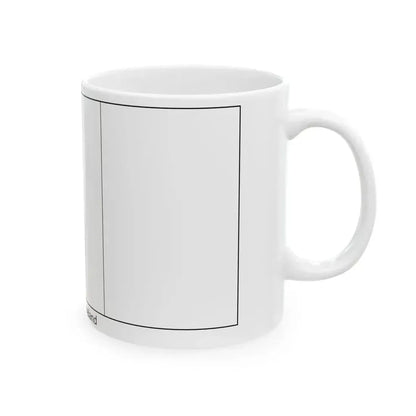 Flag of Ireland colouring page (Ireland) White Coffee Mug - Go Mug Yourself