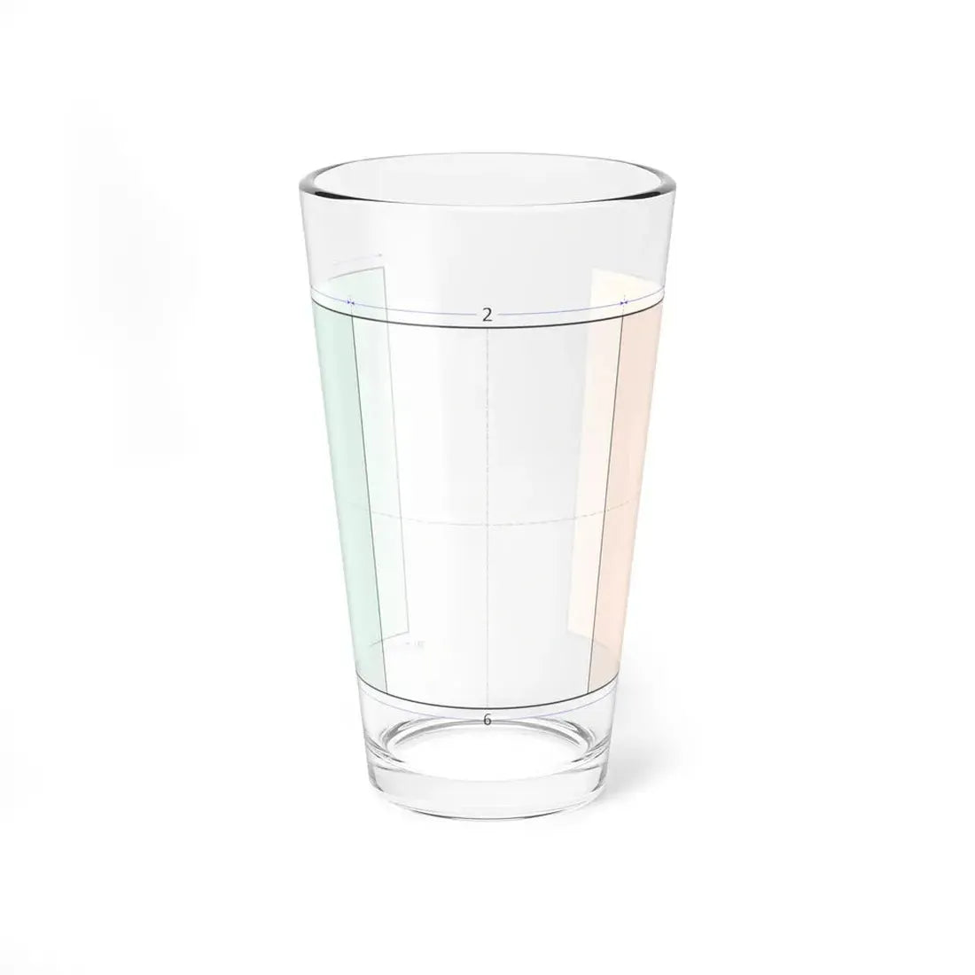 Flag of Ireland construction sheet (Ireland) Pint Glass 16oz 16oz - Go Mug Yourself