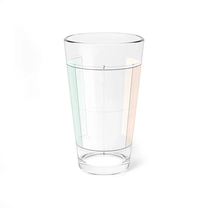 Flag of Ireland construction sheet (Ireland) Pint Glass 16oz 16oz - Go Mug Yourself