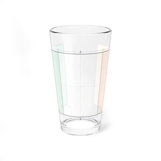 Flag of Ireland construction sheet (Ireland) Pint Glass 16oz 16oz - Go Mug Yourself