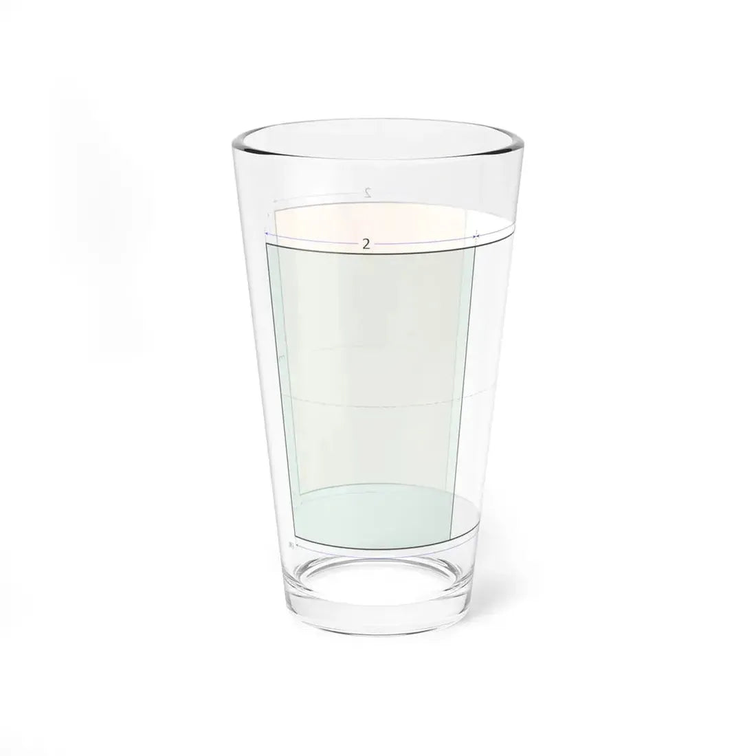 Flag of Ireland construction sheet (Ireland) Pint Glass 16oz - Go Mug Yourself