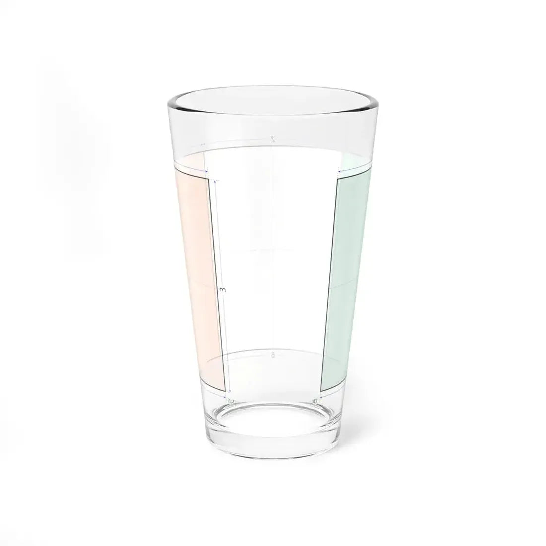 Flag of Ireland construction sheet (Ireland) Pint Glass 16oz - Go Mug Yourself
