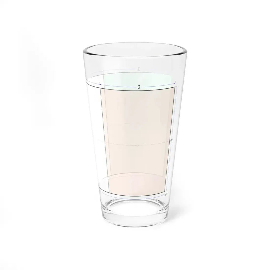 Flag of Ireland construction sheet (Ireland) Pint Glass 16oz - Go Mug Yourself