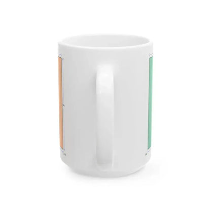 Flag of Ireland construction sheet (Ireland) White Coffee Mug - Go Mug Yourself