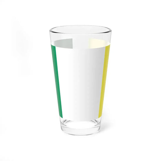 Flag of Ireland gold (Ireland) Pint Glass 16oz 16oz - Go Mug Yourself