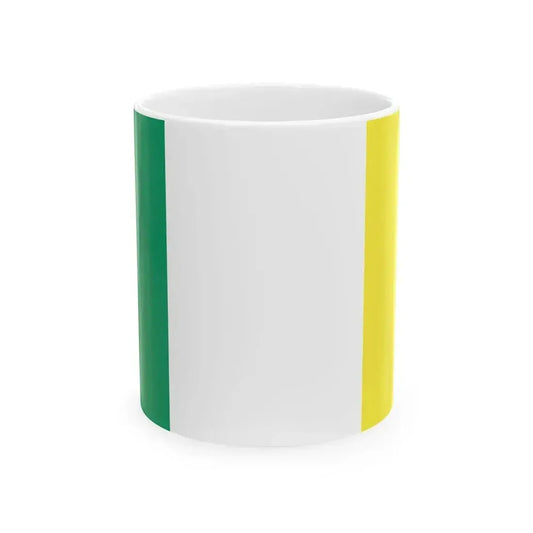 Flag of Ireland gold (Ireland) White Coffee Mug 11oz - Go Mug Yourself