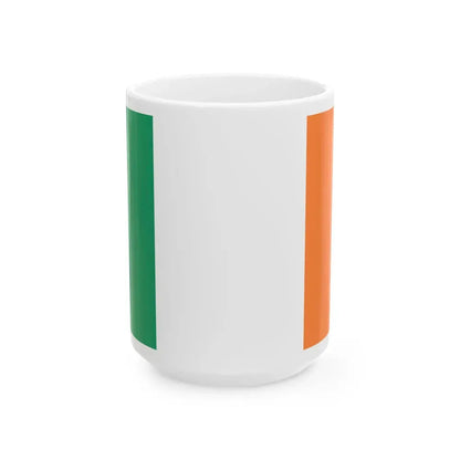 Flag of Ireland (Ireland) White Coffee Mug 15oz - Go Mug Yourself