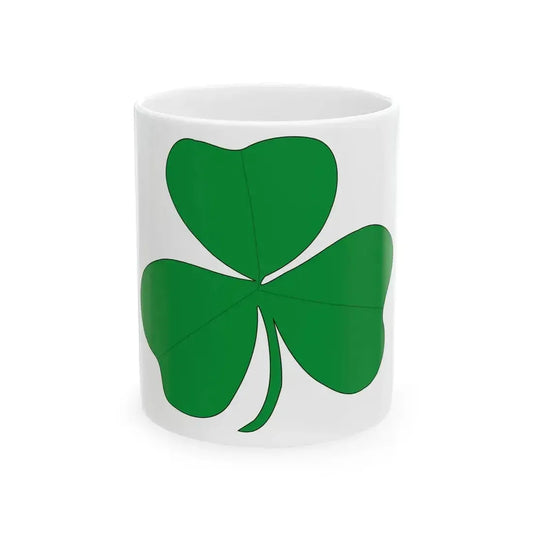 Flag of Ireland rugby (Ireland) White Coffee Mug 11oz - Go Mug Yourself