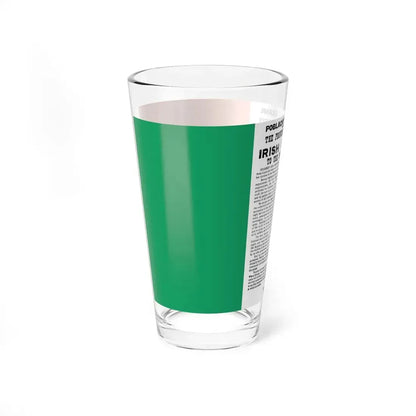Flag of Ireland with Easter Proclamation (Ireland) Pint Glass 16oz - Go Mug Yourself