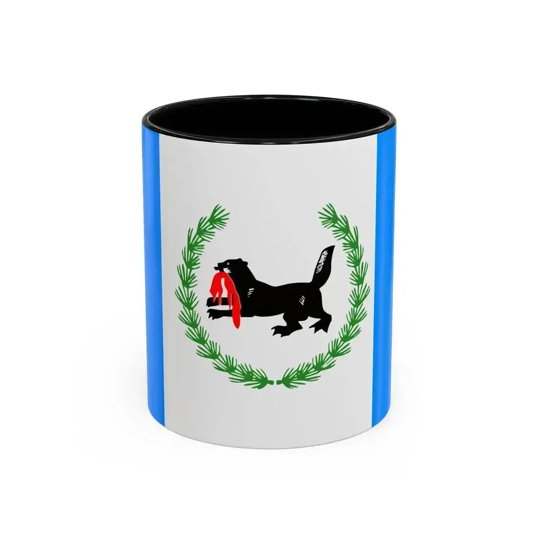 Flag of Irkutsk Oblast Russia - Accent Coffee Mug 11oz Black - Go Mug Yourself