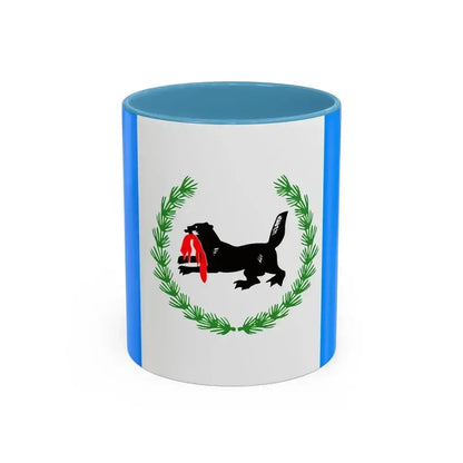 Flag of Irkutsk Oblast Russia - Accent Coffee Mug 11oz Light Blue - Go Mug Yourself