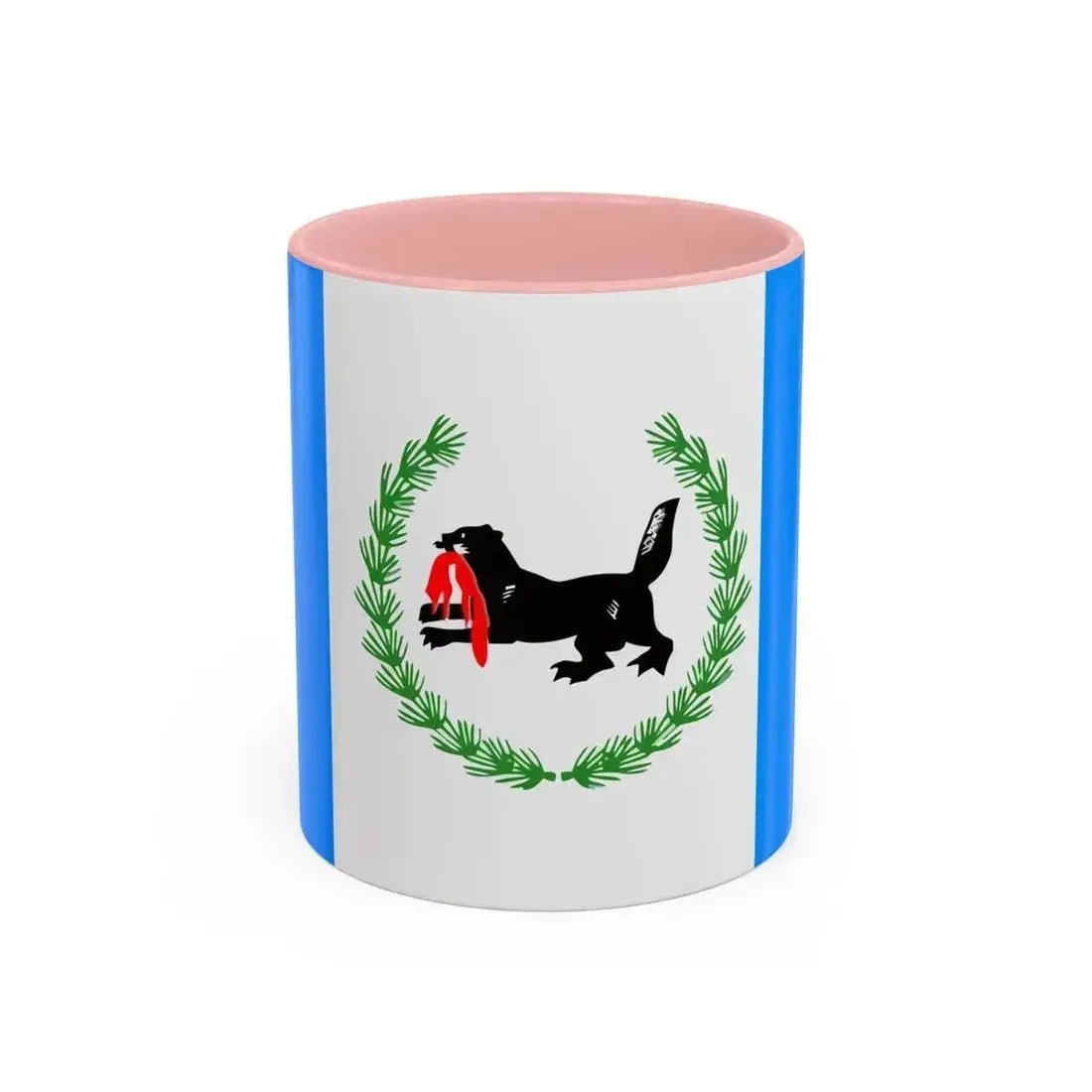Flag of Irkutsk Oblast Russia - Accent Coffee Mug 11oz Pink - Go Mug Yourself