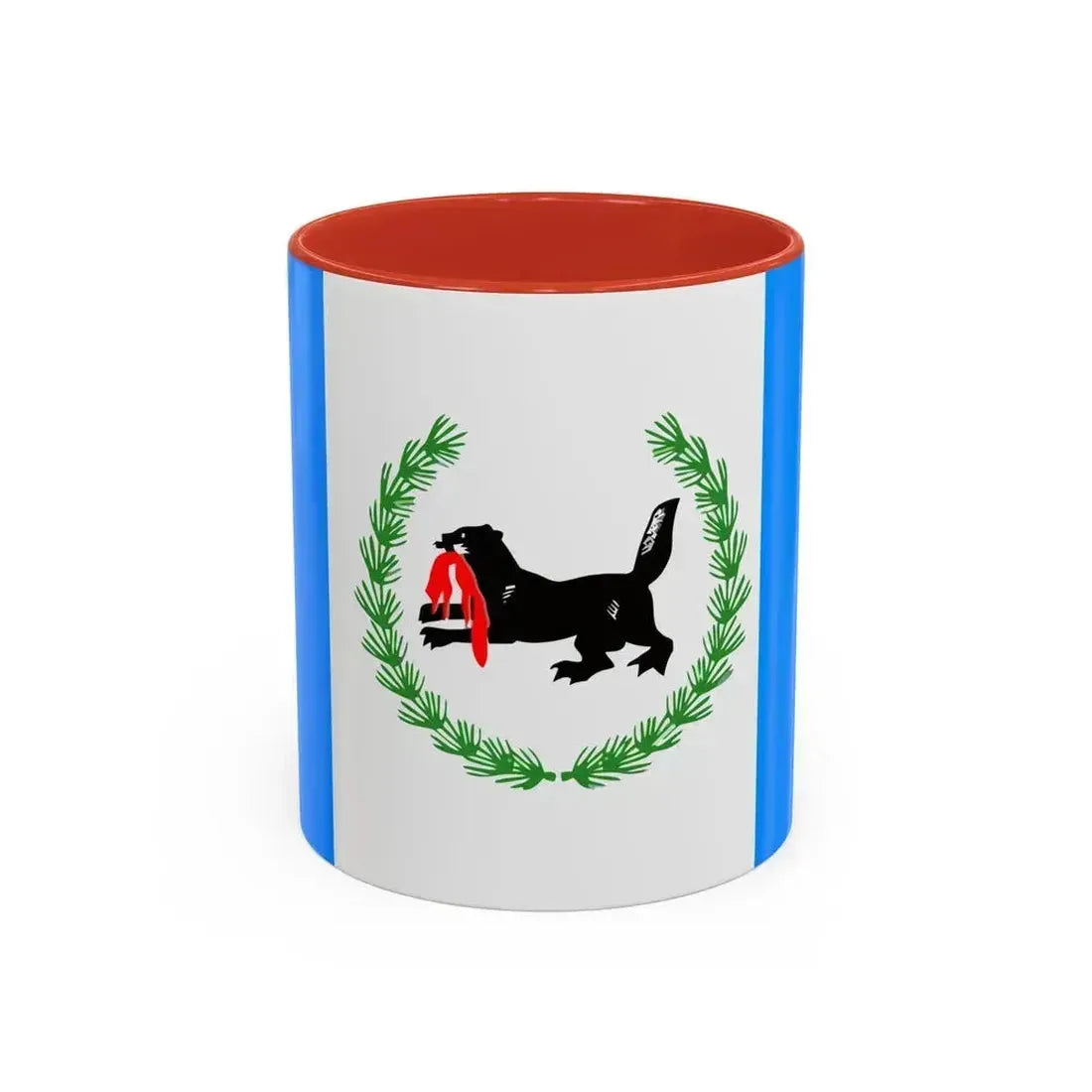 Flag of Irkutsk Oblast Russia - Accent Coffee Mug 11oz Red - Go Mug Yourself