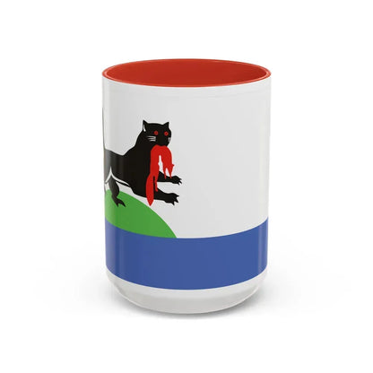 Flag of Irkutsk Russia - Accent Coffee Mug 15oz Red - Go Mug Yourself