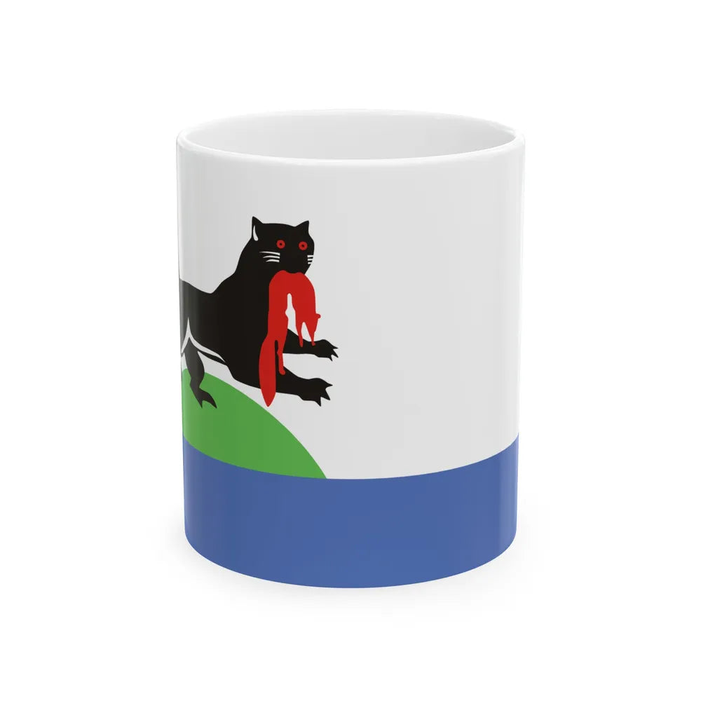 Flag of Irkutsk Russia - White Coffee Mug-11oz-Go Mug Yourself