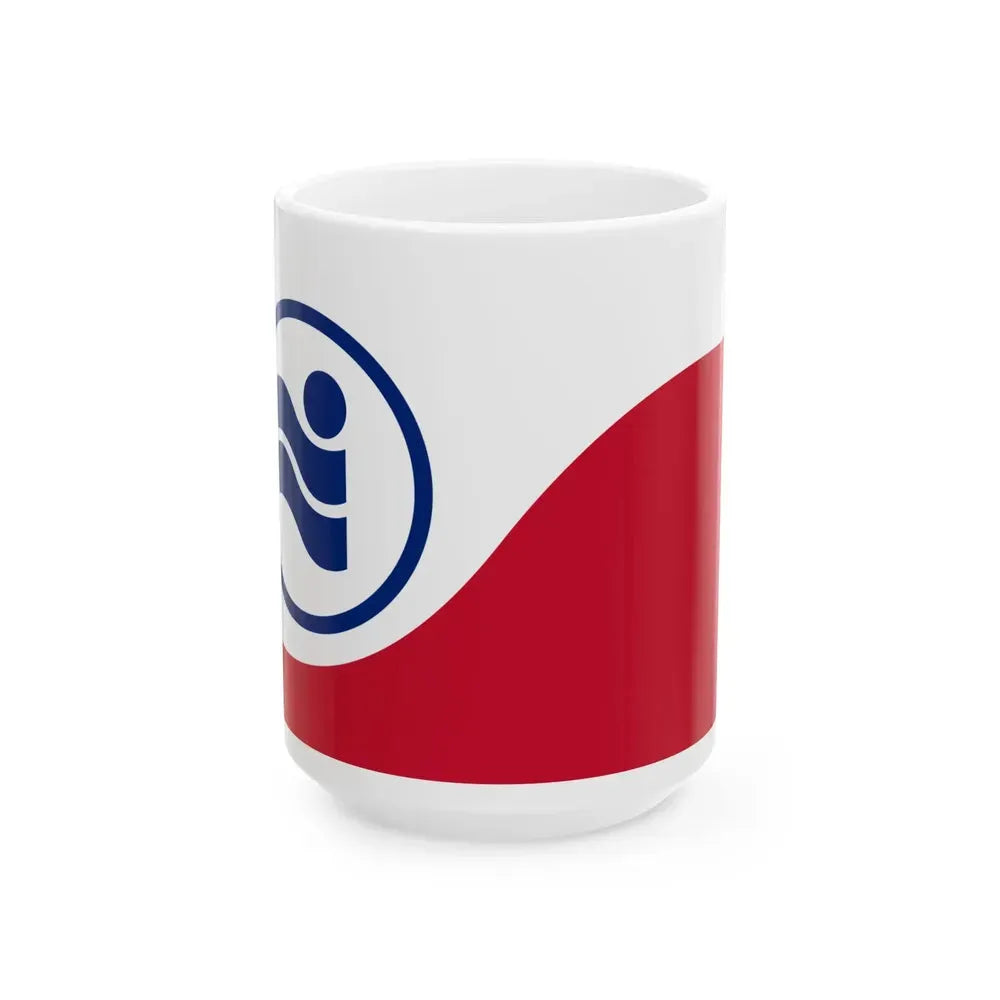 Flag of Irving Texas (United States) White Coffee Mug 15oz - Go Mug Yourself