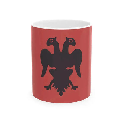 Flag of Isa Boletini 1910 (Albania) White Coffee Mug 11oz - Go Mug Yourself