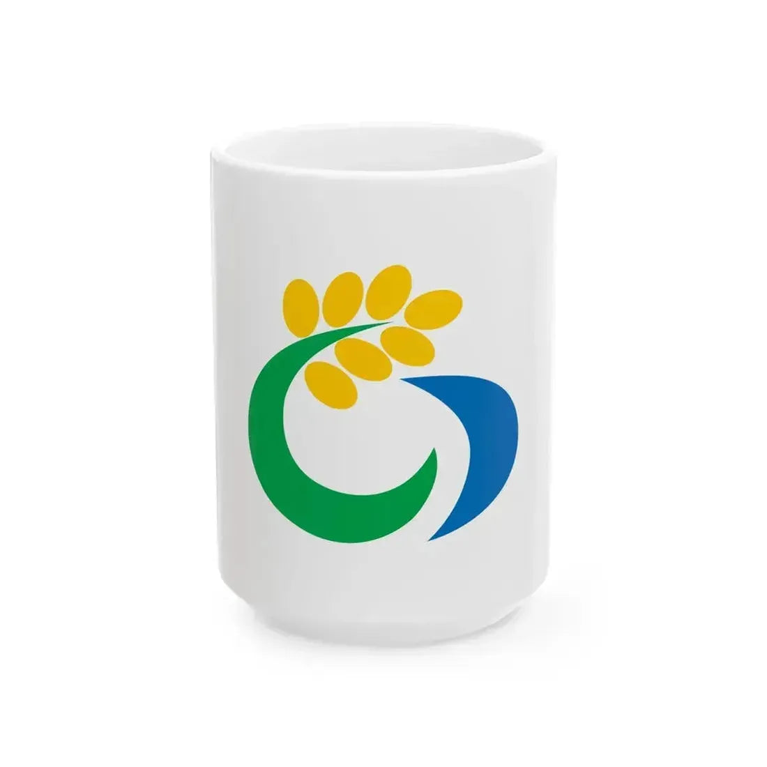 Flag of Isa Kagoshima (Japan) White Coffee Mug 15oz - Go Mug Yourself