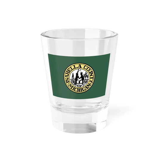 Flag of Isabella County Michigan (United States) Shot Glass 1.5oz 1.5oz - Go Mug Yourself