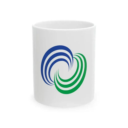 Flag of Isahaya Nagasaki (Japan) White Coffee Mug 11oz - Go Mug Yourself