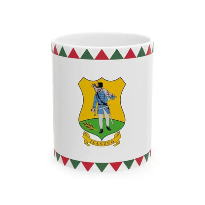Flag of Isaszeg (Hungary) White Coffee Mug 11oz - Go Mug Yourself