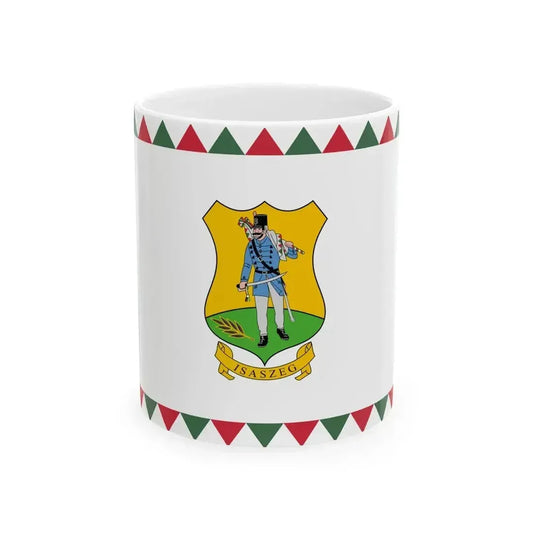 Flag of Isaszeg (Hungary) White Coffee Mug 11oz - Go Mug Yourself