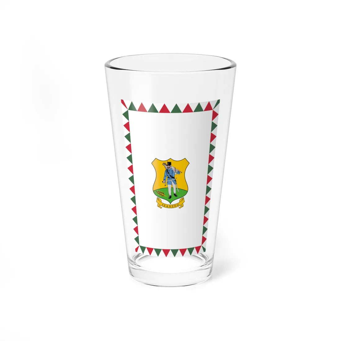 Flag of Isaszeg vertical (Hungary) Pint Glass 16oz 16oz - Go Mug Yourself