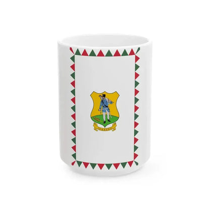 Flag of Isaszeg vertical (Hungary) White Coffee Mug 15oz - Go Mug Yourself