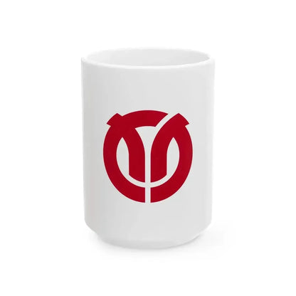 Flag of Isehara Kanagawa (Japan) White Coffee Mug 15oz - Go Mug Yourself