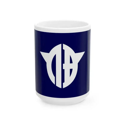 Flag of Isen Kagoshima (Japan) White Coffee Mug 15oz - Go Mug Yourself